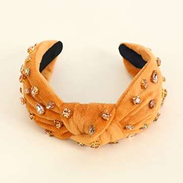 FEDANS Women Knotted Jeweled Headband Embellished Top Hairband ladies Twist Bohemian Hair accessories for Girls