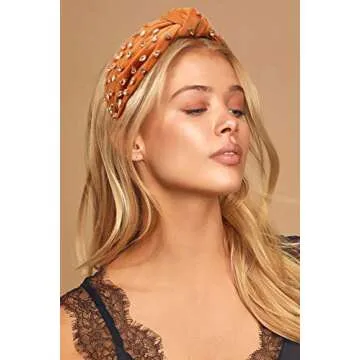 FEDANS Women Knotted Jeweled Headband Embellished Top Hairband ladies Twist Bohemian Hair accessories for Girls