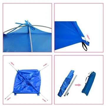 OLizee Breathable Washable Pet Puppy Kennel Dog Cat Folding Indoor Outdoor House Bed Tent (Brown,M)