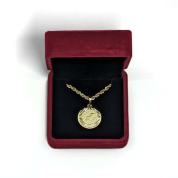 CHRISTIN MARIE STUDIO 18k Gold Plated Zodiac Necklace & Pendant - Gold Necklace for Women & Men, Tar...