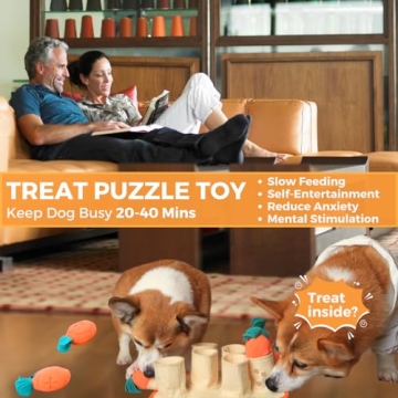 Interactive Treat Puzzle Mat for Small and Medium Dogs