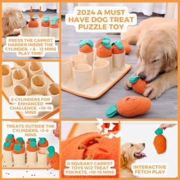 Interactive Treat Puzzle Mat for Small and Medium Dogs