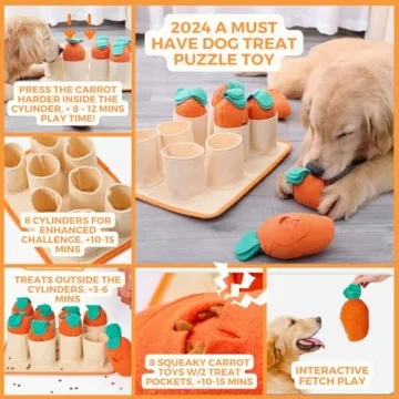 Interactive Treat Puzzle Mat for Small and Medium Dogs