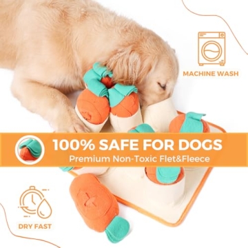 Interactive Treat Puzzle Mat for Small and Medium Dogs