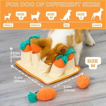 Interactive Treat Puzzle Mat for Small and Medium Dogs