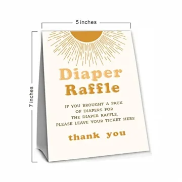 Retro Sun Diaper Raffle Game Kit for Baby Showers