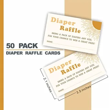 Retro Sun Diaper Raffle Game Kit for Baby Showers