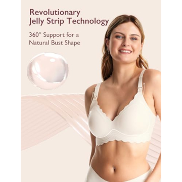 Momcozy Nursing Bra - Seamless, Wireless Comfort for Moms