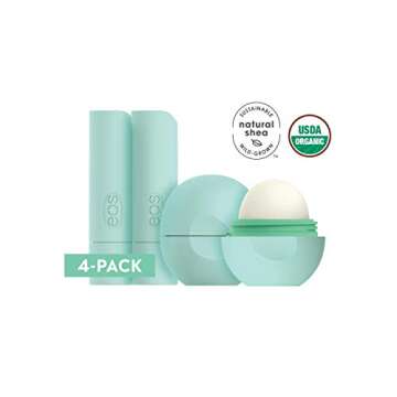 eos USDA Organic Lip Balm - Sweet Mint | Lip Care to Nourish Dry Lips | 100% Natural and Gluten Free...