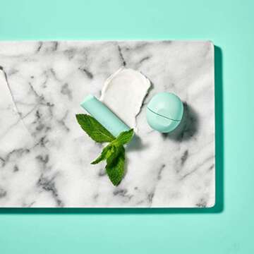 eos USDA Organic Lip Balm - Sweet Mint | Lip Care to Nourish Dry Lips | 100% Natural and Gluten Free | Long Lasting Hydration | 2 Pack