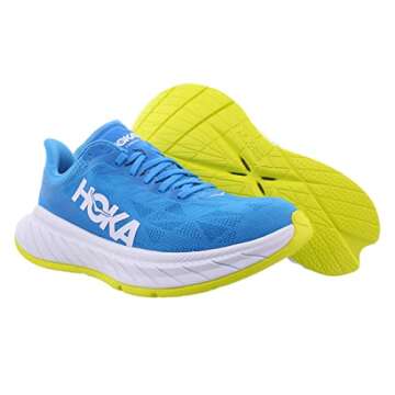 HOKA ONE Carbon X 2 Womens Shoes, Hot Coral/Black Iris