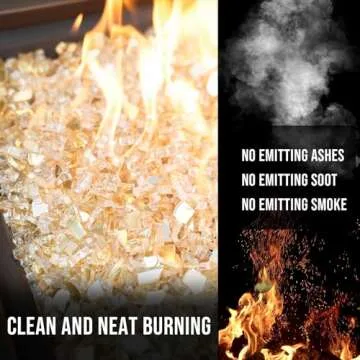 Skyflame 10-Pound Caribbean Blue Fire Glass for Fire Pits