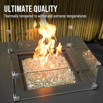 Skyflame 10-Pound Caribbean Blue Fire Glass for Fire Pits