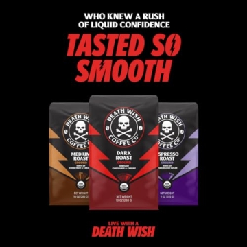 Powerful Death Wish Coffee Espresso Roast for Bold Flavor