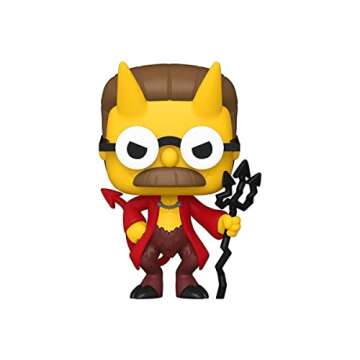 Funko Pop! Animation: The Simpsons - Devil Flanders, Glow in The Dark, Amazon Exclusive
