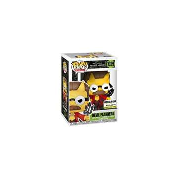 Funko Pop! Animation: The Simpsons - Devil Flanders, Glow in The Dark, Amazon Exclusive