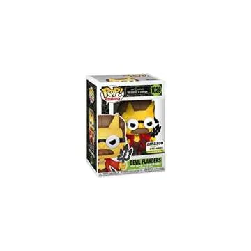 Funko Pop! Animation: The Simpsons - Devil Flanders, Glow in The Dark, Amazon Exclusive