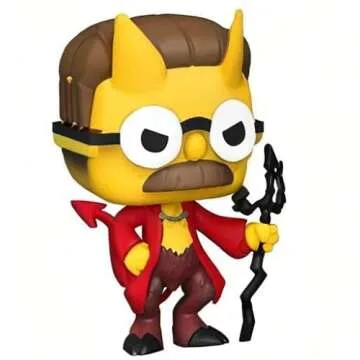 Funko Pop! Animation: The Simpsons - Devil Flanders, Glow in The Dark, Amazon Exclusive