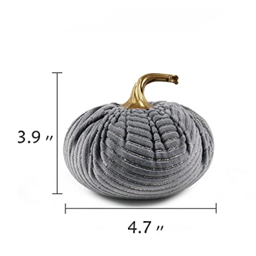 Adorable Ogrmar Velvet Pumpkins Set Perfect for Autumn