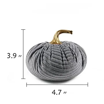 Adorable Ogrmar Velvet Pumpkins Set Perfect for Autumn