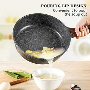 SENSARTE Nonstick Deep Frying Pan - Induction Compatible