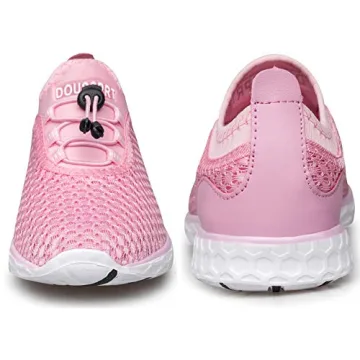 DOUSSPRT Women's Quick Drying Aqua Shoes – Pink Size 8