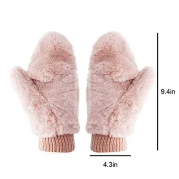 Orityle Eilova Fluffy Winter Gloves for Men and Women