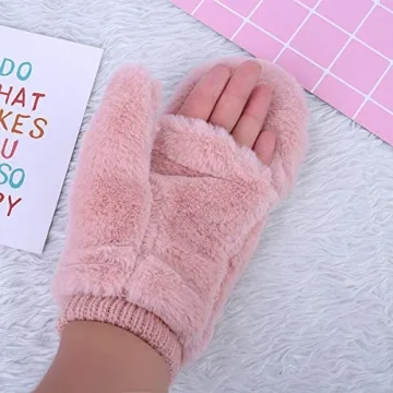 Orityle Eilova Fluffy Winter Gloves for Men and Women