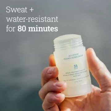 Oars + Alps Go Stick Clear SPF 35 Face Sunscreen, Easter Basket Stuffer, Skin Care Infused with Vitamin E and Antioxidants, Water and Sweat Resistant, TSA Friendly, 1.7 Oz, 1 Pack