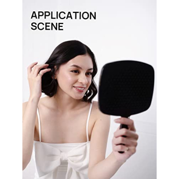 OMIRO Hand Mirror - Portable and Stylish 6.3" x 9.6"