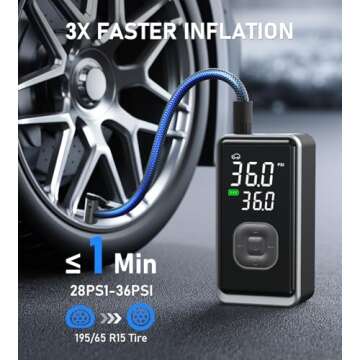 Pumptiva Tire Inflator 150 PSI Cordless Air Compressor