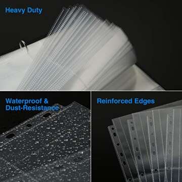 Sooez 30 Pack Heavy Duty Photo Page Protectors for Binders