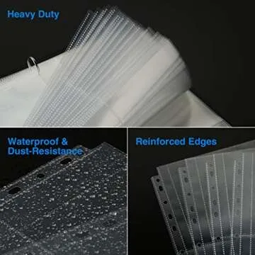 Sooez 30 Pack Heavy Duty Photo Page Protectors for Binders