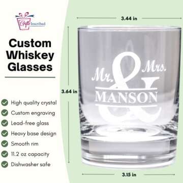 Personalized Whiskey Glass – Custom Engraved Gifts for Him