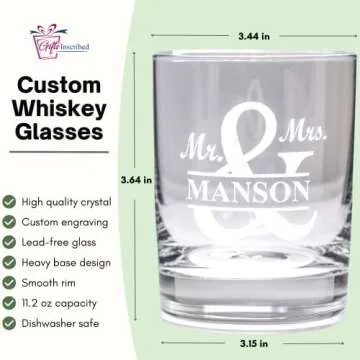 Personalized Whiskey Glass – Custom Engraved Gifts for Him