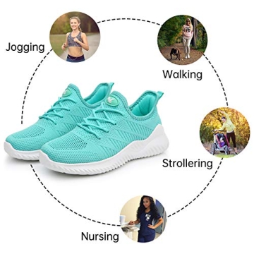 QAUPPE Women's Lightweight Memory Foam Tennis Shoes