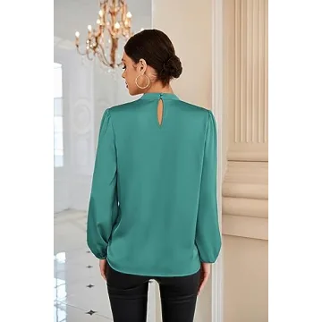 Stylish Lantern Sleeve Twist Blouse for Women