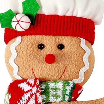 Cute Gingerbread Man Tree Topper for Holiday Decor