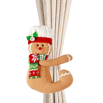 Cute Gingerbread Man Tree Topper for Holiday Decor