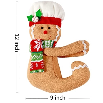 Cute Gingerbread Man Tree Topper for Holiday Decor