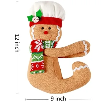 Cute Gingerbread Man Tree Topper for Holiday Decor