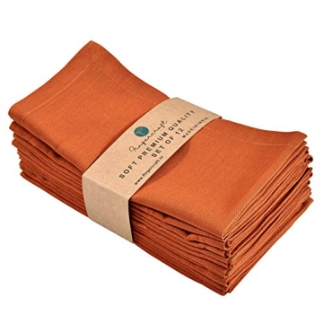 Fingercraft Dinner Cloth Napkins: Elegant, Durable 12 Pack