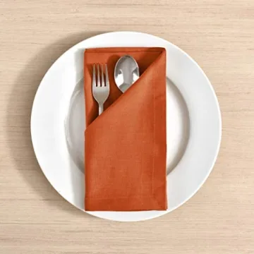 Elegant Fingercraft Cloth Napkins 12 Pack, Eco-Friendly Design