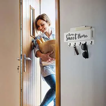 FIPUTE Key Holder and Entryway Organizer Shelf