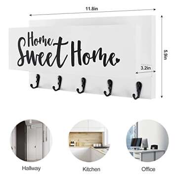 FIPUTE Key Holder and Entryway Organizer Shelf