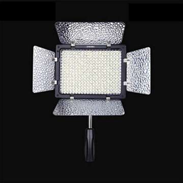 YONGNUO YN300-II 300 LED Camera/Video Light with Remote for Canon, Nikon, Samsung, Olympus, JVC, Pentax Cameras and camcorders, 3200-5500K Adjustable Color Temperature