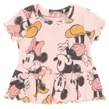 Disney Toddler Girls Mickey Mouse Peplum T-Shirt Set