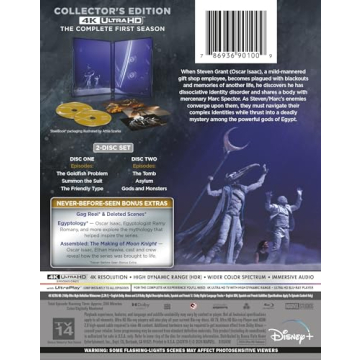 Experience Marvels with Disney's Moon Knight 4K UHD