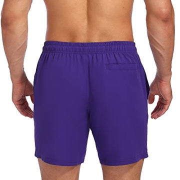 Biwisy Quick Dry Men's Swimming Trunks Stylish Beach Shorts