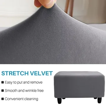 Stylish Ottoman Cover for Furniture Protection, Machine Washable